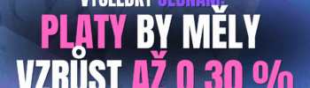 Platy by měly růst až o 30 %